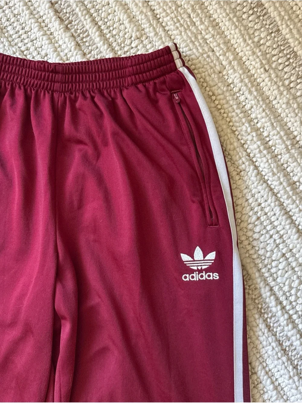 Adidas Originals Maroon Adicolor Classics Firebird Loose Track Suit XL Blue Tag